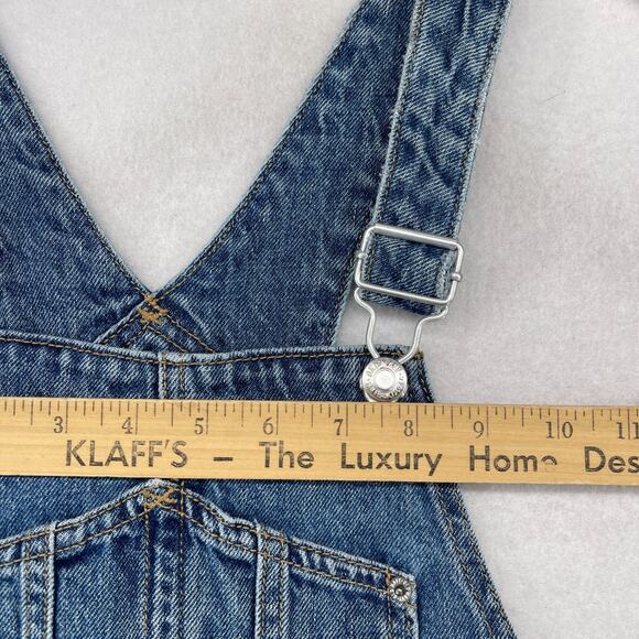 OLD NAVY Overalls Womens 4 Carpenter Denim Bib Utility Cotton Blue - Picture 10 of 16